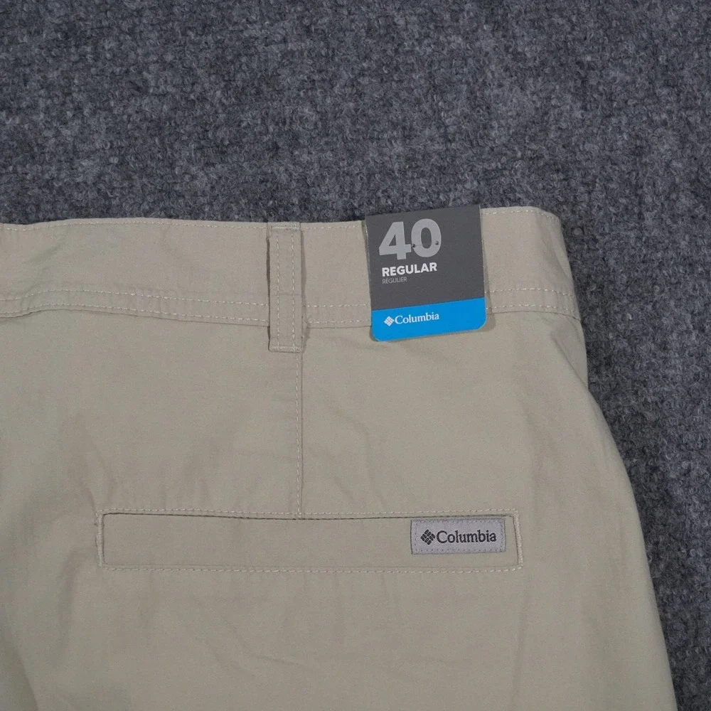 Columbia Mens‎ 40 Regular Beige Casual Chino Shorts Comfort Outdoor New